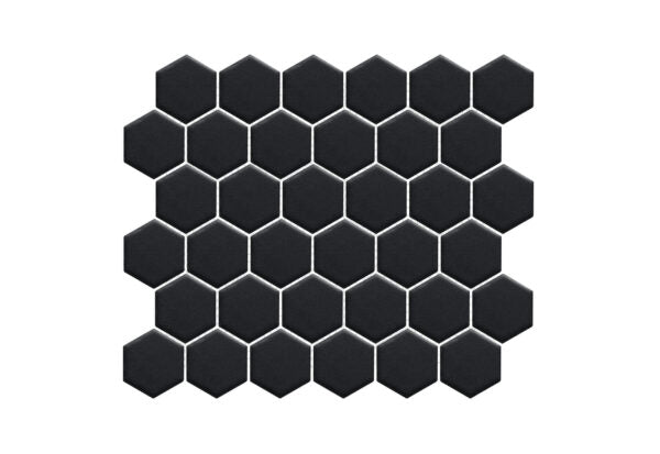 Happy Floors Artisan 2" Hexagon Grip 11" x 12.5" Porcelain Mosaic