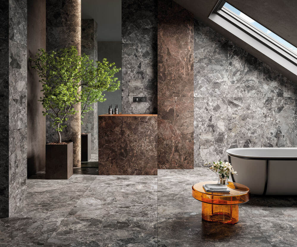 Happy Floors Mun 24" x 48" Porcelain Tile