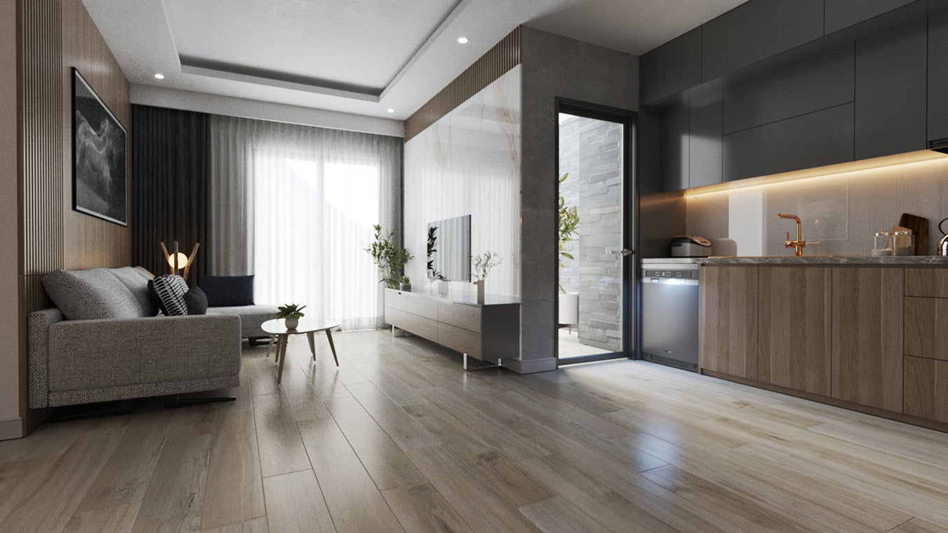 Infinity Floor Highland 7" x 48" SPC Plank Snowbank