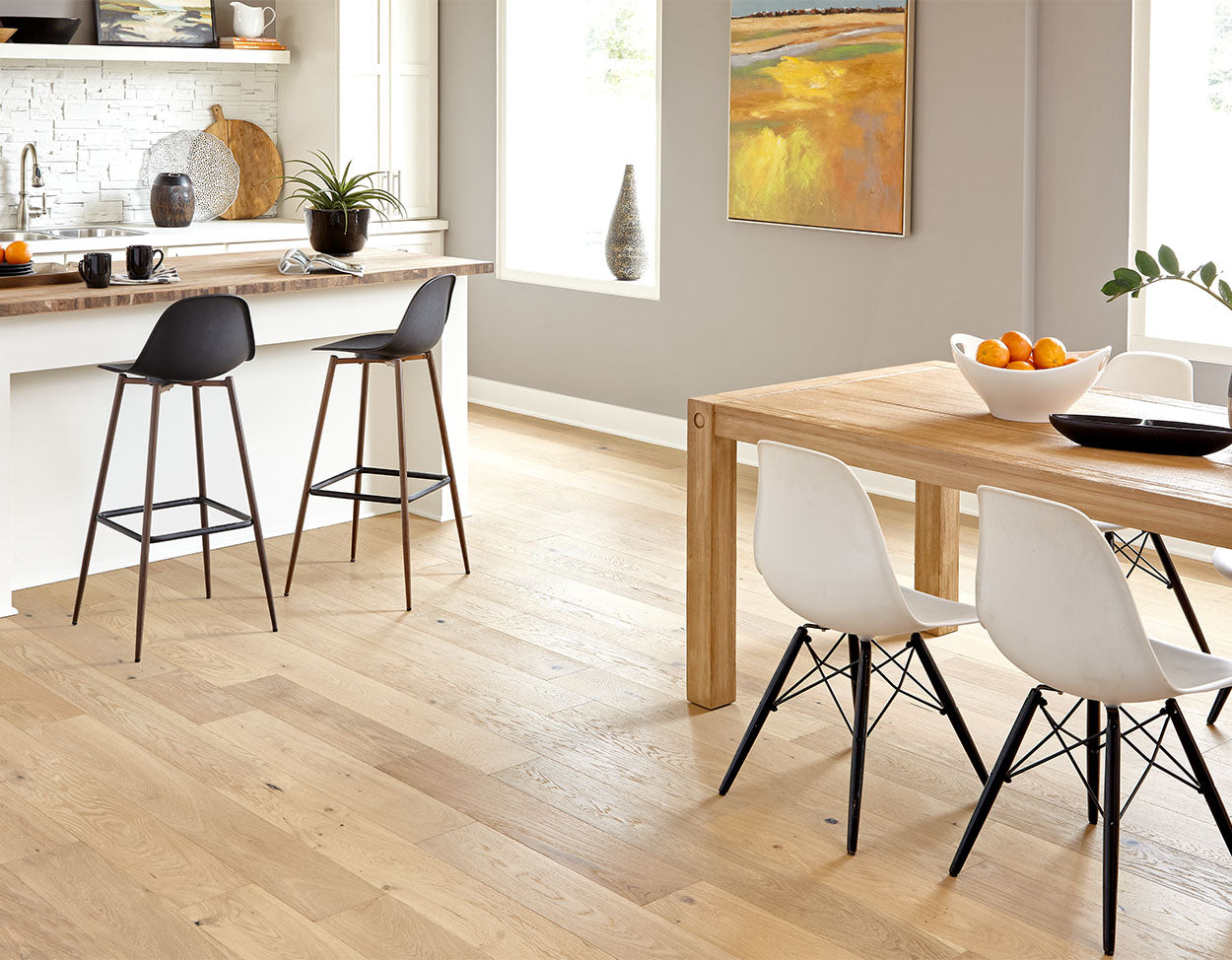 Mullican Castillian Cottage 6.5" x RL Hardwood Plank Alabaster