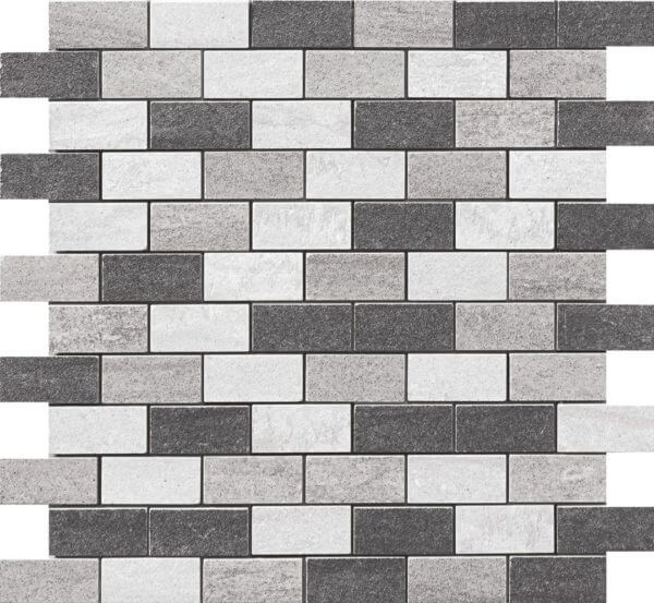 Happy Floors Kaleido 1 x 2 12" x 12" Porcelain Mosaic (Closeout)