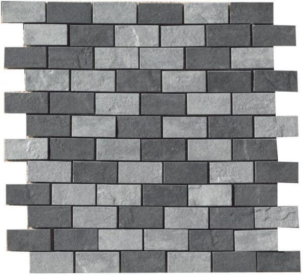 Happy Floors Eternity 1 x 2 12" x 12" Porcelain Mosaic