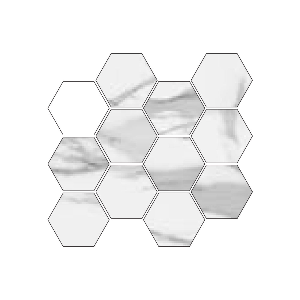 Happy Floors Italia Hexagon 12" x 14" Porcelain Mosaic (Closeout)