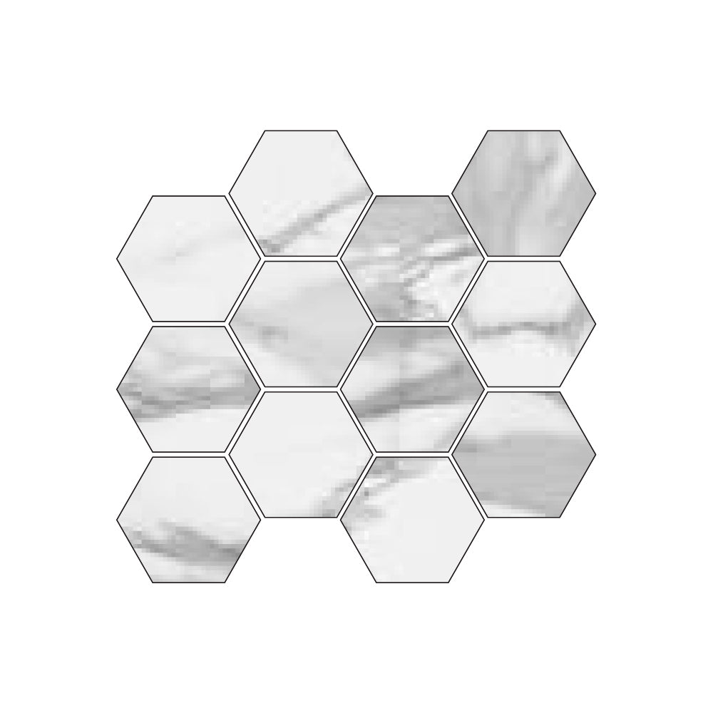 Happy Floors Italia Hexagon 12" x 14" Porcelain Mosaic (Closeout)