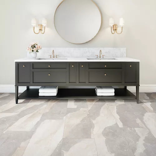 Mohawk SolidTech Select Wanderer's Loop 16" x 36" Stone Grey Vinyl Tile