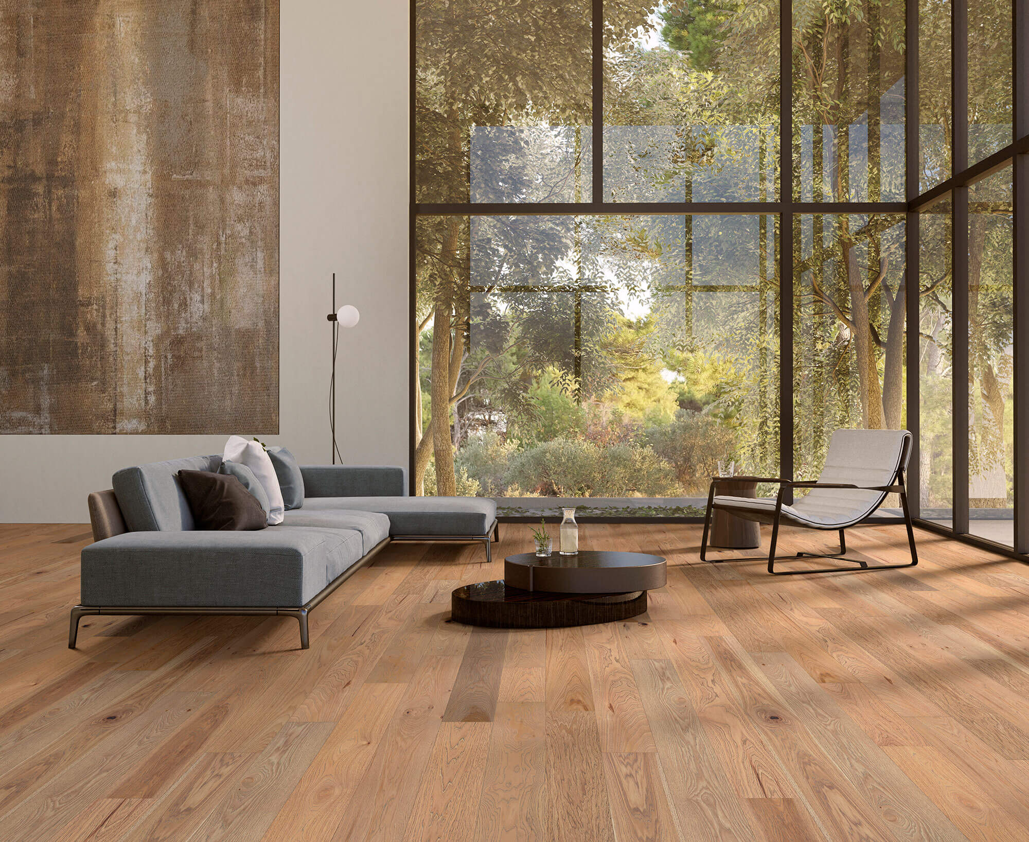 Happy Feet International Turnberry 7.5" x RL Hardwood Plank Hickory Saddle