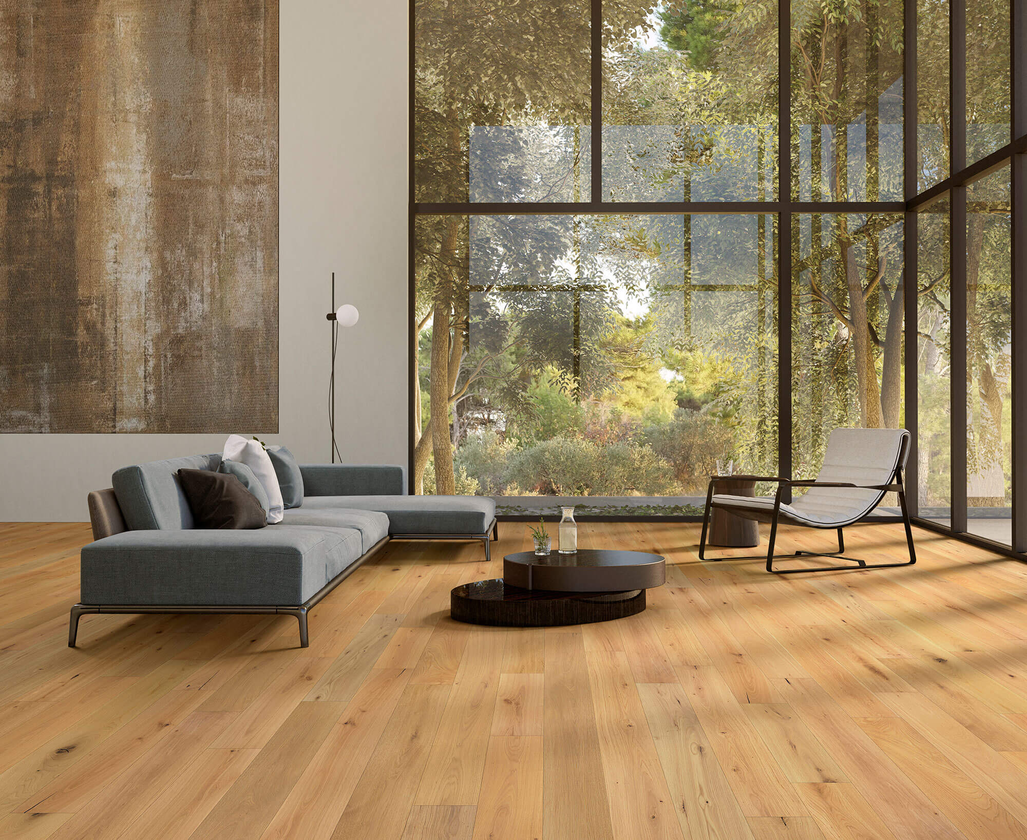 Happy Feet International Turnberry 7.5" x RL Hardwood Plank Hickory Wheat