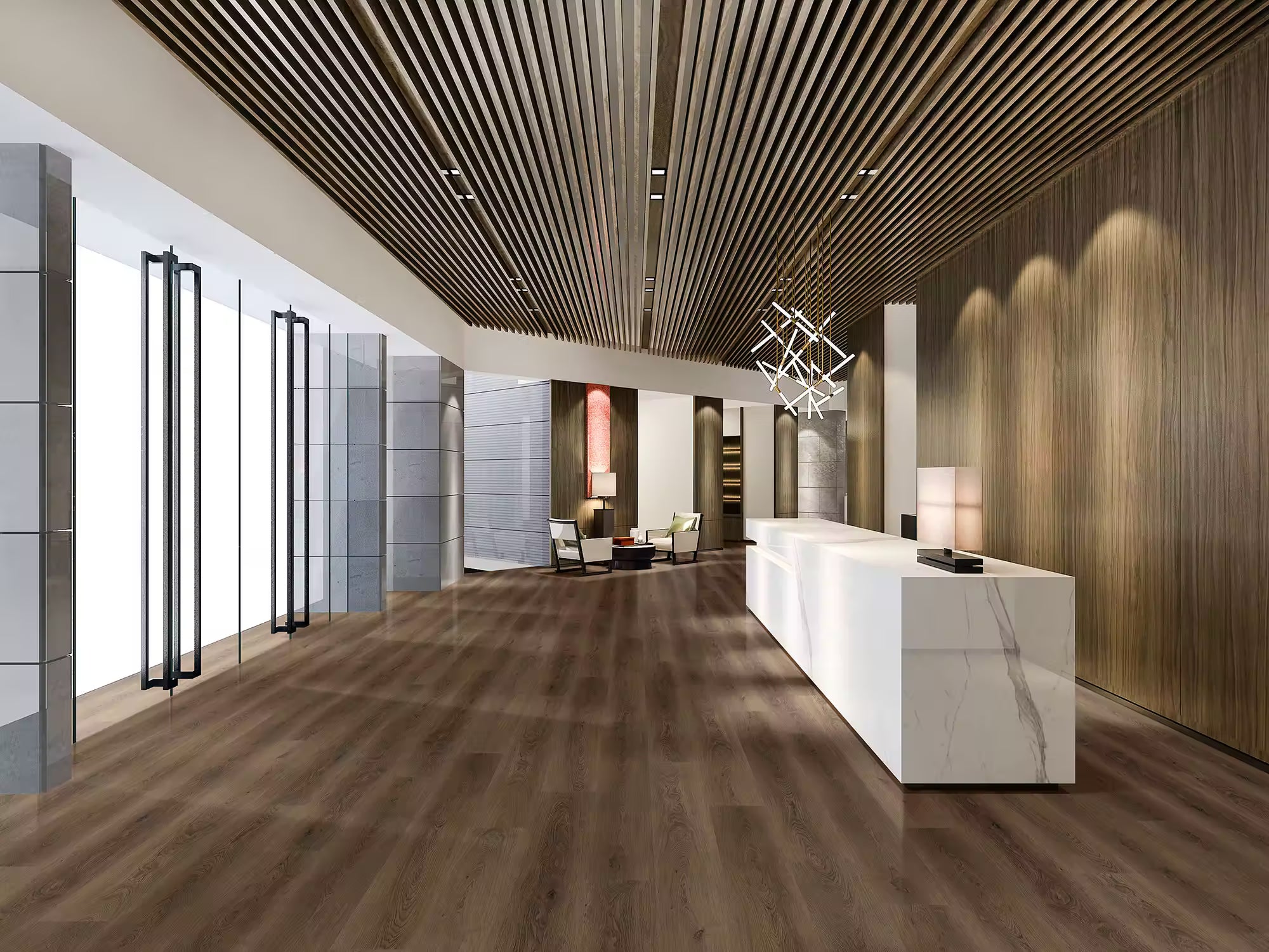 Happy Feet International Dynamic Stick 9" x 60" Vinyl Plank Big Sur