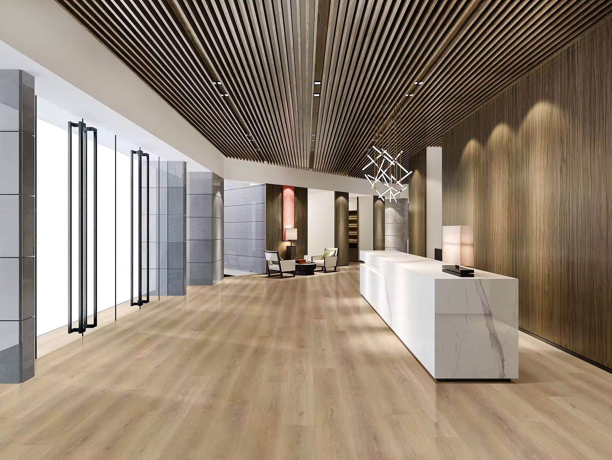 Happy Feet International Dynamic Stick 9" x 60" Vinyl Plank Alaska