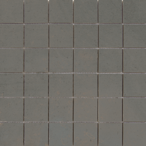 Happy Floors Iron 2 x 2 12" x 12" Porcelain Mosaic