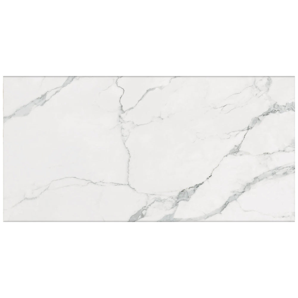 Happy Floors Statuario Luxe 12" x 24" Porcelain Tile