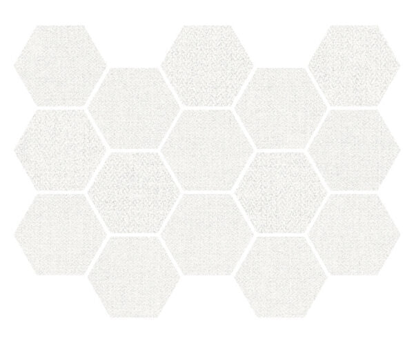 Happy Floors Fibra Hexagon 12" x 14" Porcelain Mosaic