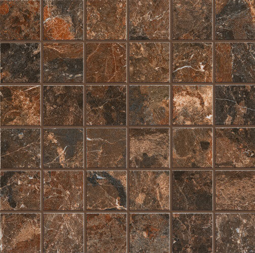 Happy Floors Mun 2 x 2 12" x 12" Porcelain Mosaic