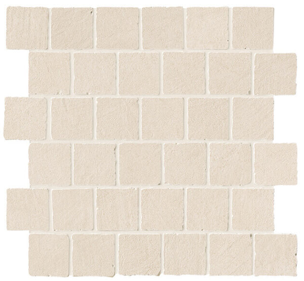 Happy Floors B-Natural Tumbled 2 x 2 12.25" x 12.25" Porcelain Mosaic