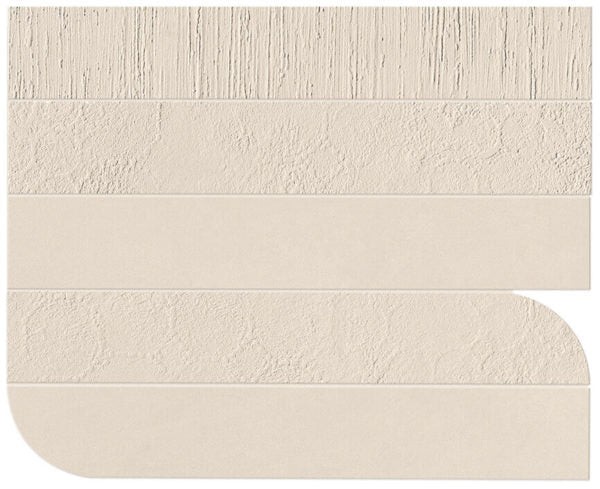 Happy Floors B-Natural Piano Mix 16" x 19.63" Ceramic Mosaic