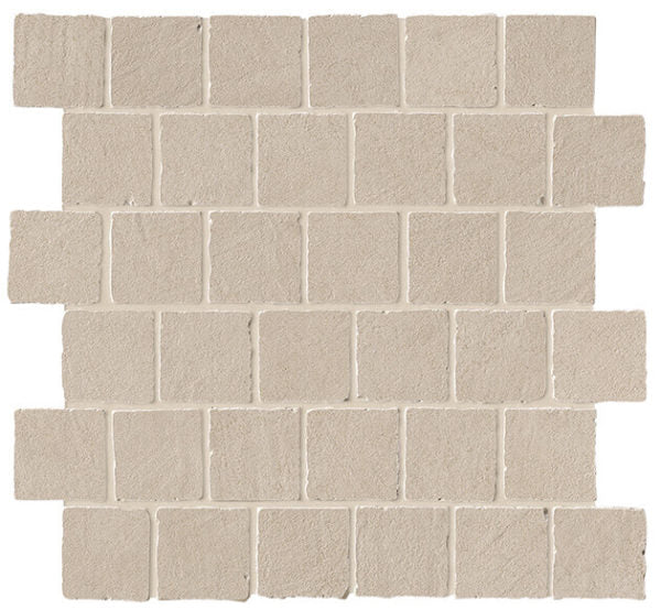 Happy Floors B-Natural Tumbled 2 x 2 12.25" x 12.25" Porcelain Mosaic