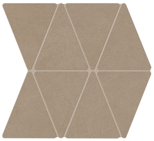 Happy Floors B-Natural Rhombus 13.38" x 14.38" Porcelain Mosaic