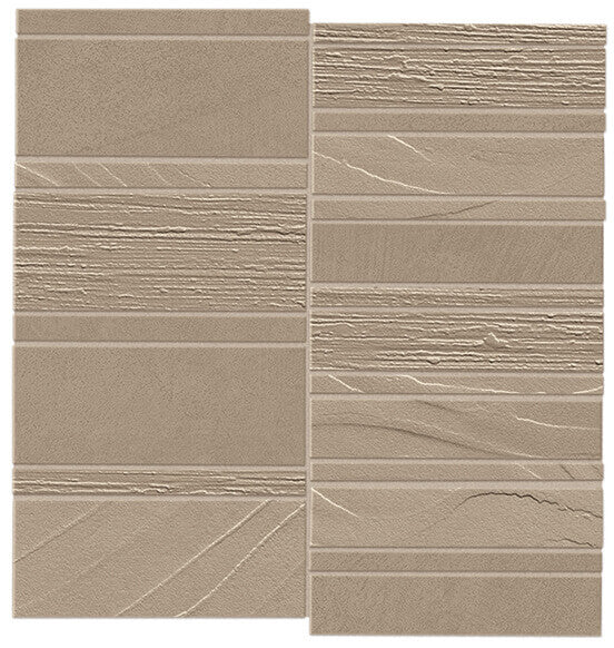 Happy Floors B-Natural Trace 11.5" x 11.75" Ceramic Mosaic