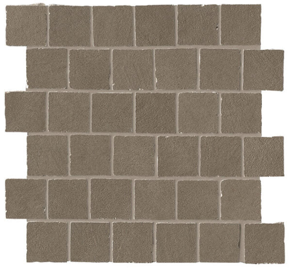 Happy Floors B-Natural Tumbled 2 x 2 12.25" x 12.25" Porcelain Mosaic
