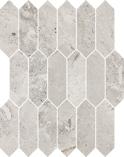 Happy Floors Eva Elongated Hexagon 11.5" x 15" Porcelain Mosaic