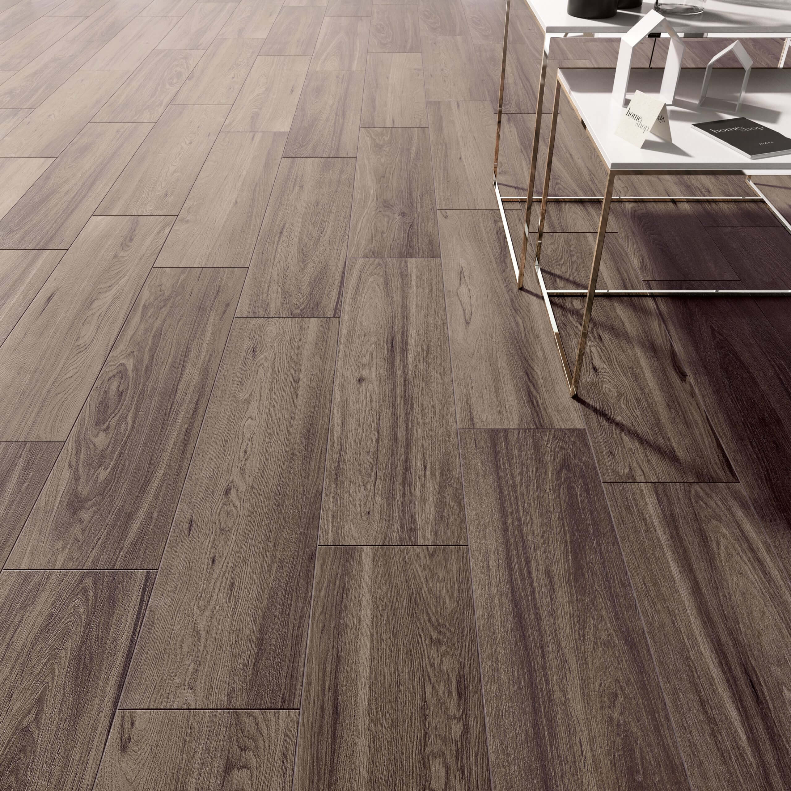 Happy Floors Acorn 9" x 36" Porcelain Plank