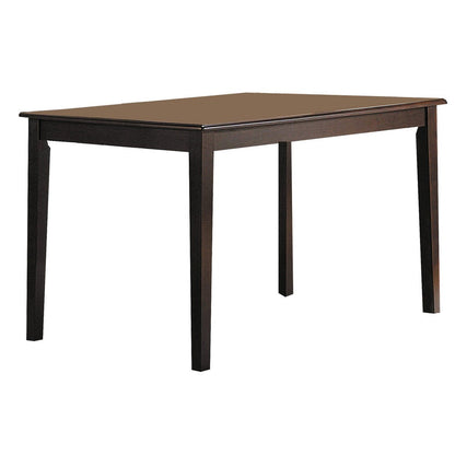 ACME Wooden Dining Table With Tapered Legs, Espresso Brown