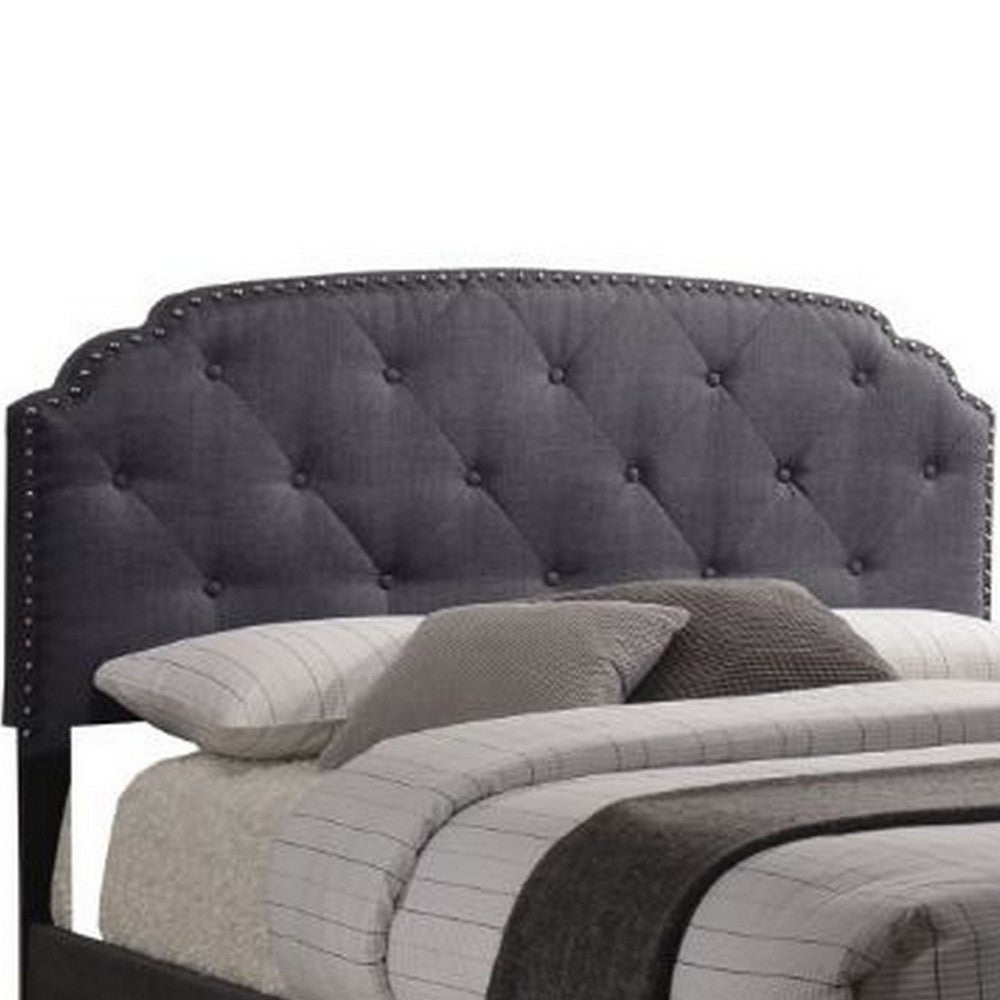 ACME Modern Queen Bed, Gray Fabric