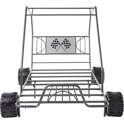 ACME Metal Go Kart Style Twin Bed, Black