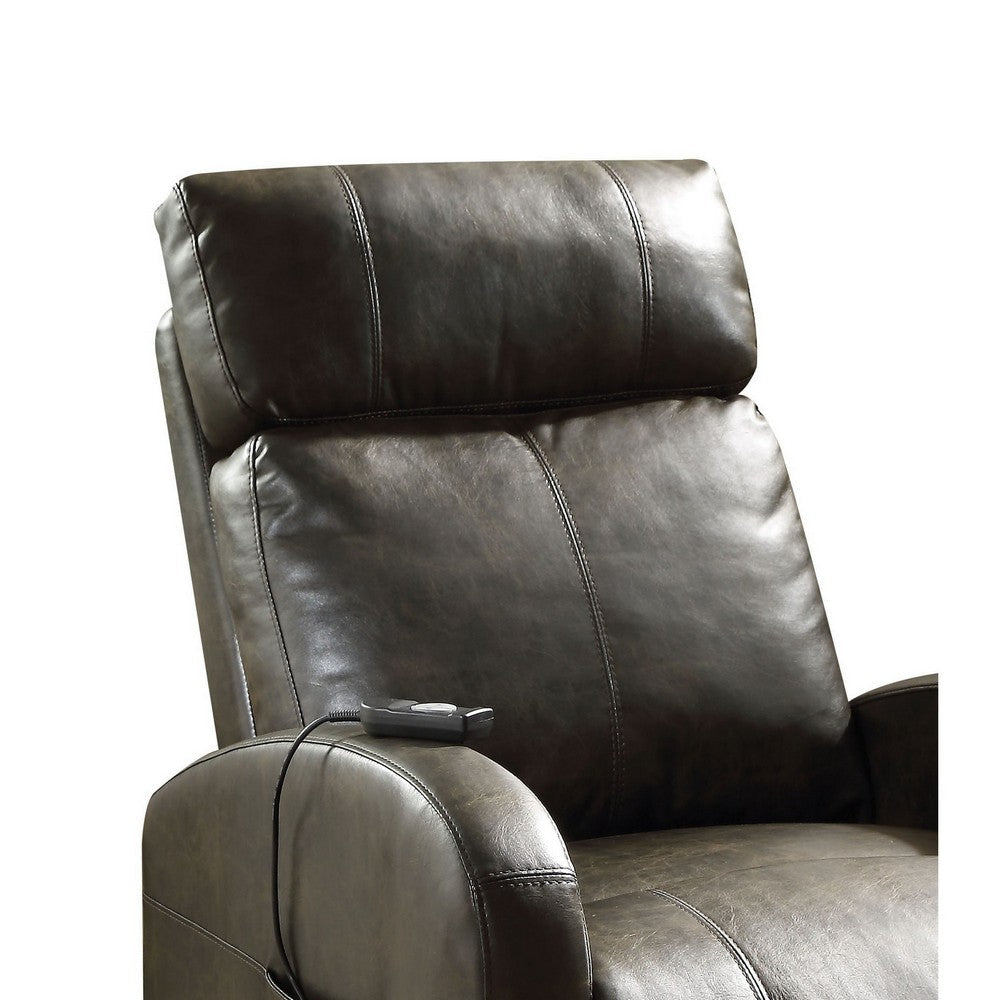 ACME Ricardo Recliner with Power Lift, Dark Gray