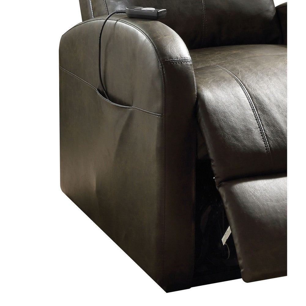 ACME Ricardo Recliner with Power Lift, Dark Gray
