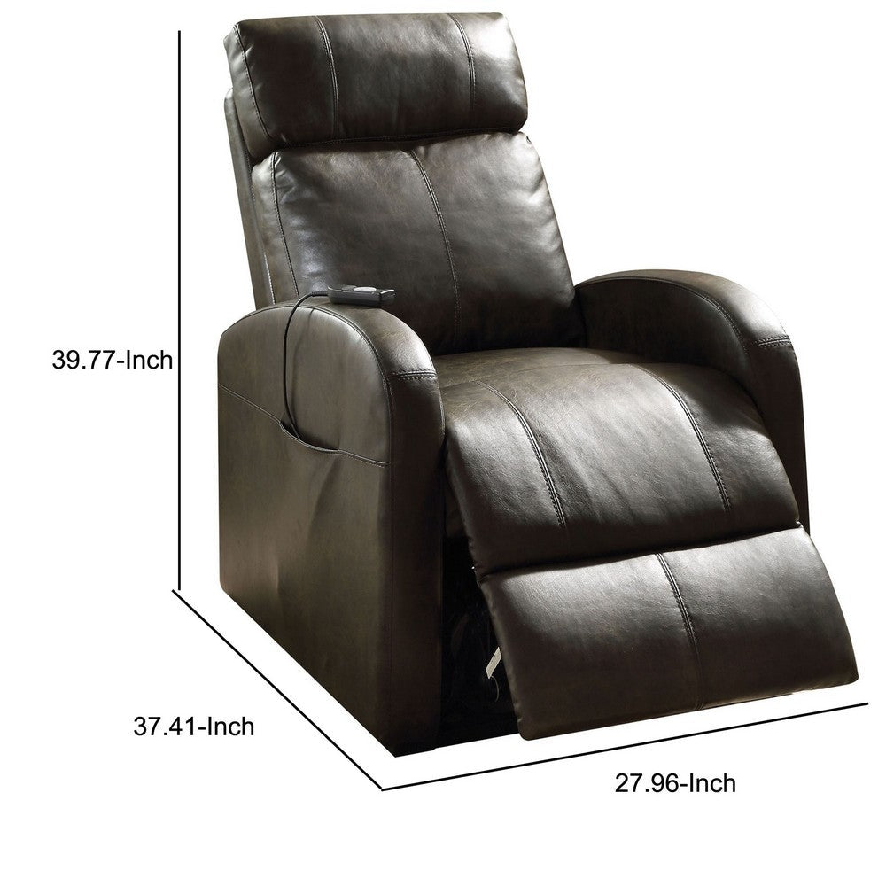 ACME Ricardo Recliner with Power Lift, Dark Gray