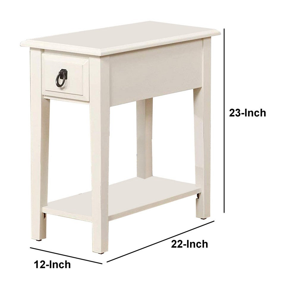 ACME Smart Looking Side Table, White