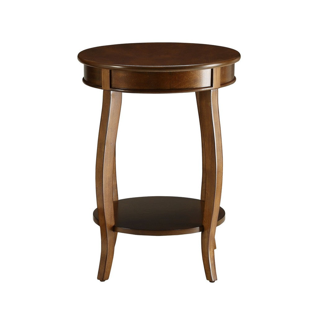 ACME Amiable Side Table, Walnut brown