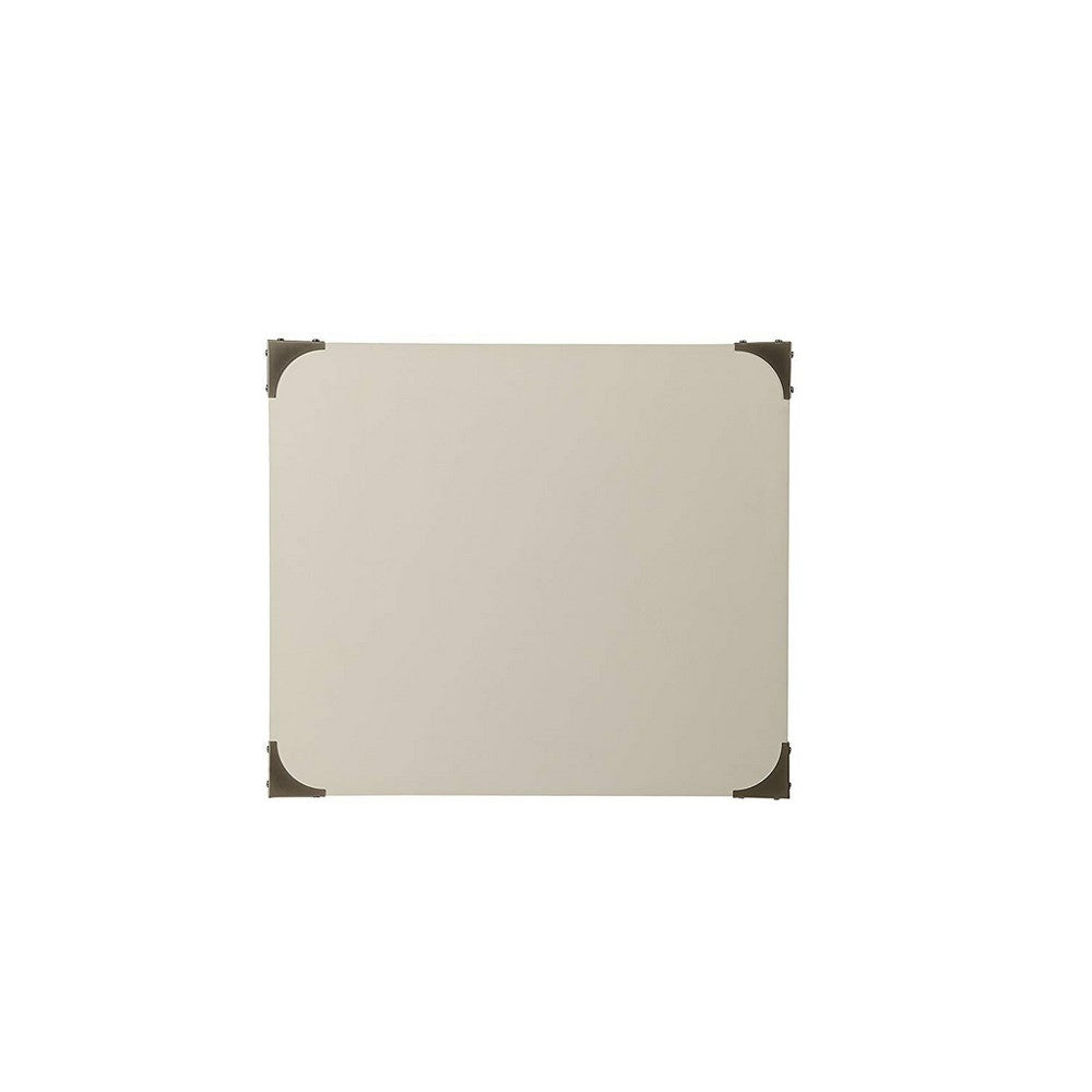 ACME Square End Table, White