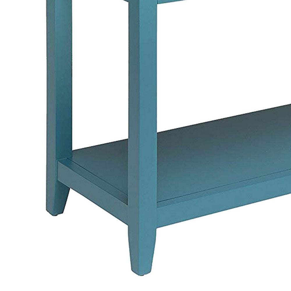 ACME Flavius Console Table with 2 Drawers, Blue