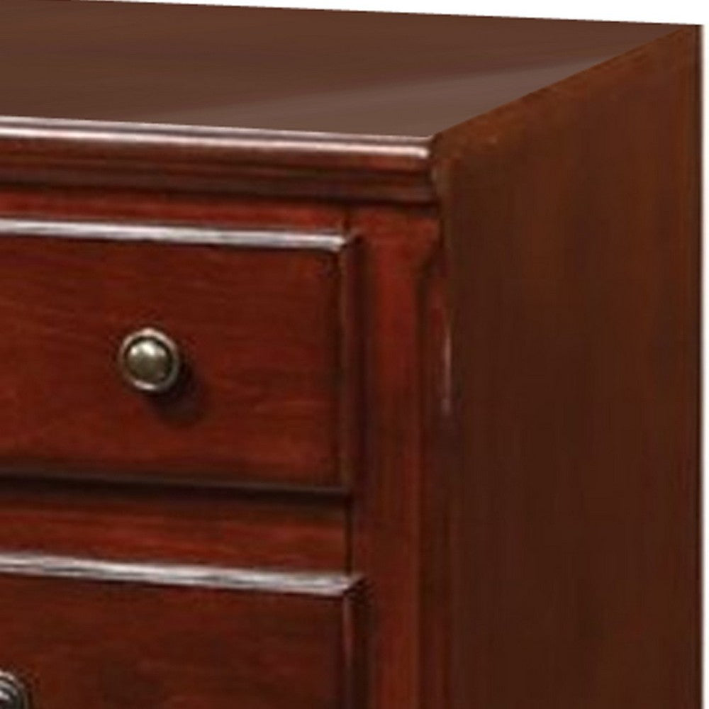 ACME Trendy TV Stand, Cherry Brown