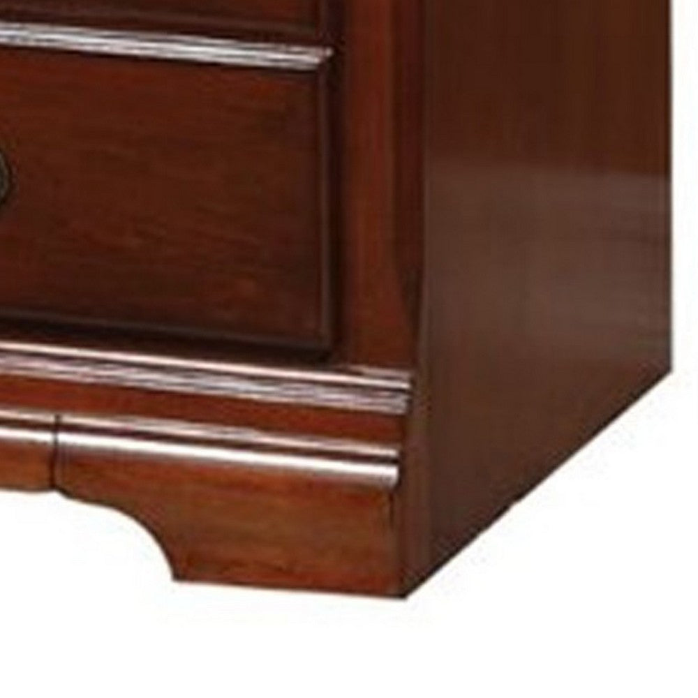 ACME Trendy TV Stand, Cherry Brown