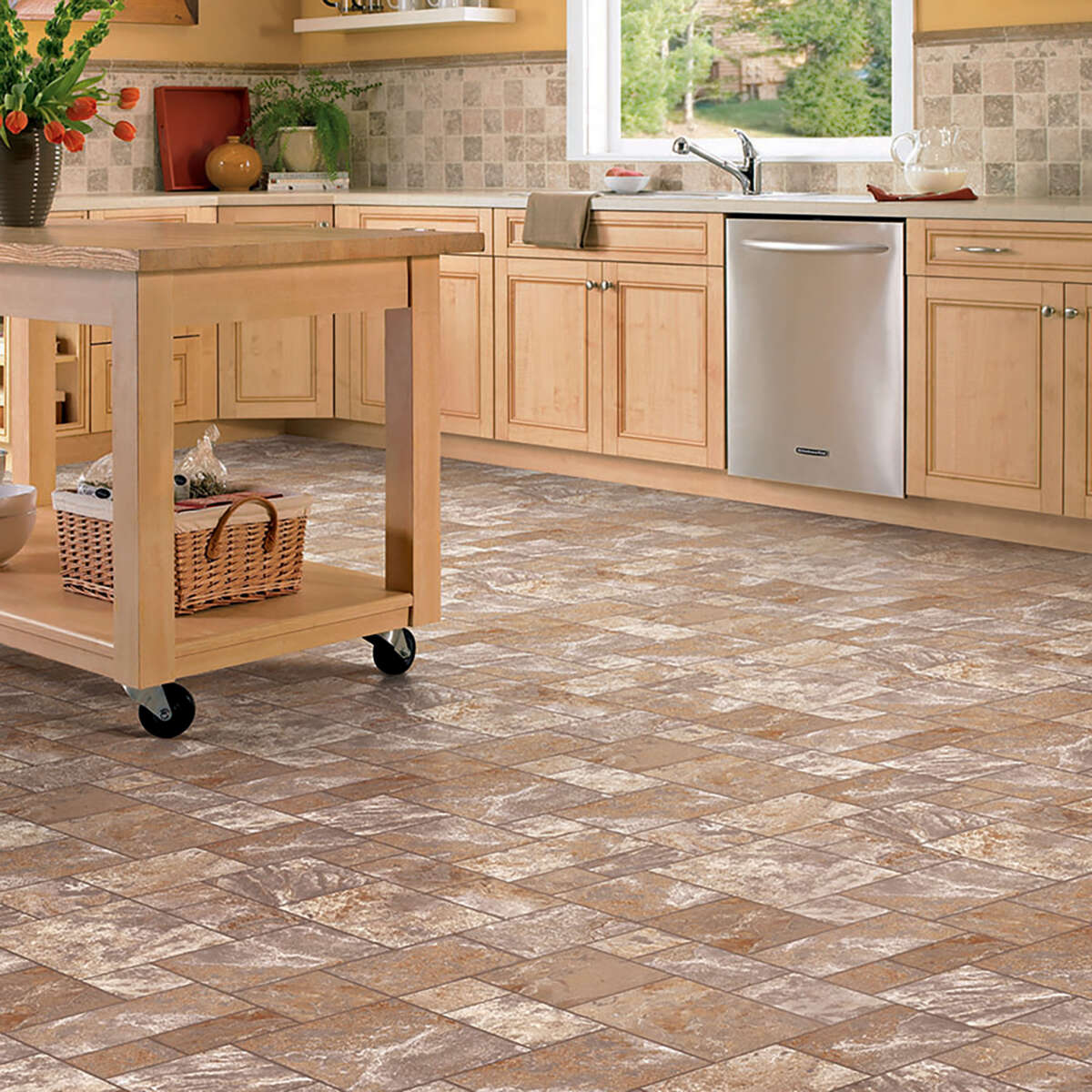 Congoleum ArmorCore Pro 12' x RL Vinyl Sheet Pale Smoke