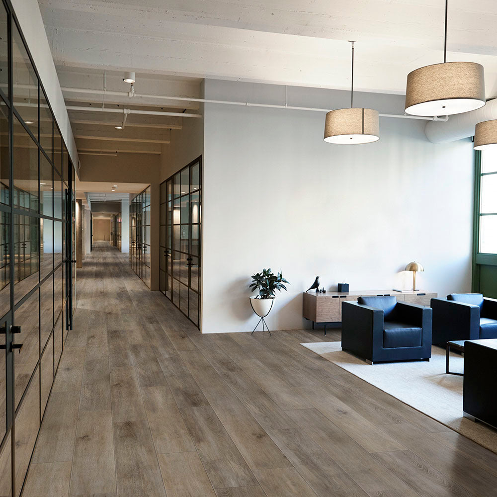 Metroflor Deja New Attraxion San Marcos Oak 9" x 60" Flint Grey Vinyl Plank