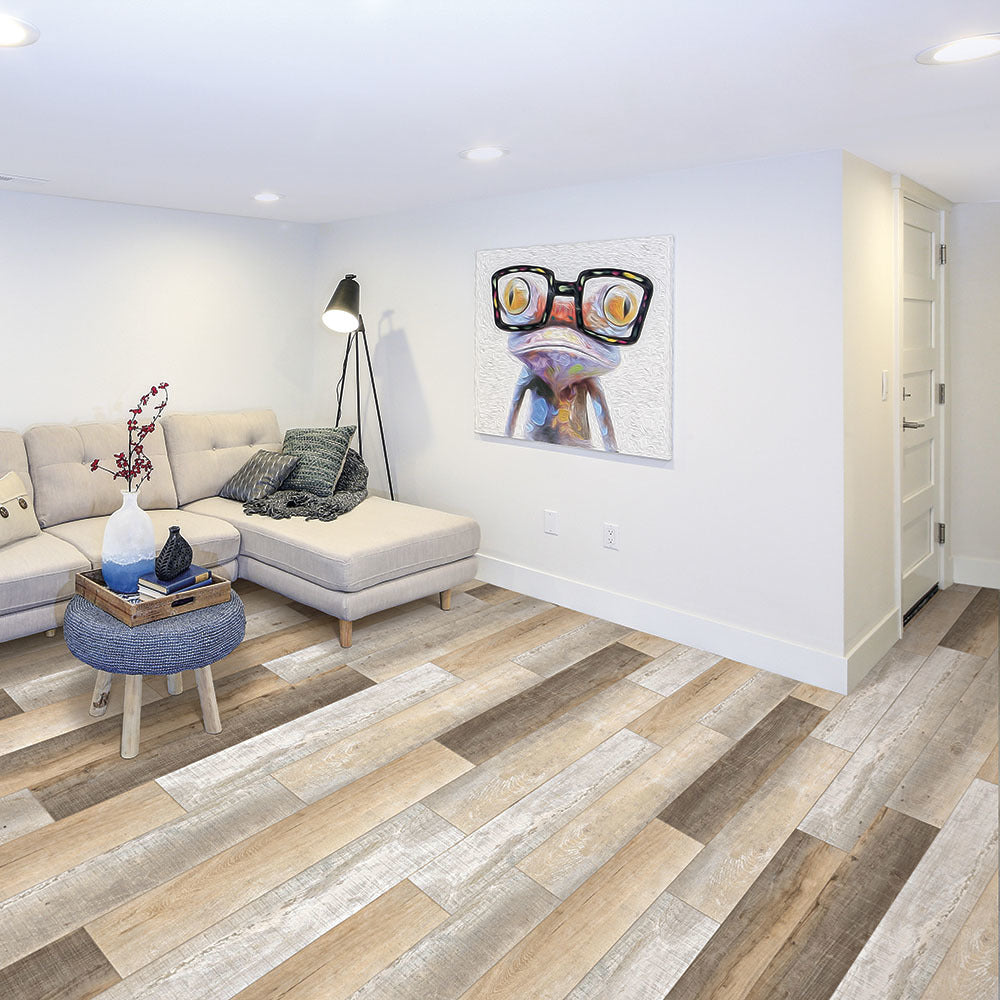 Metroflor Deja New Attraxion Coastal Oak 7" x 48" Greyed Vinyl Plank