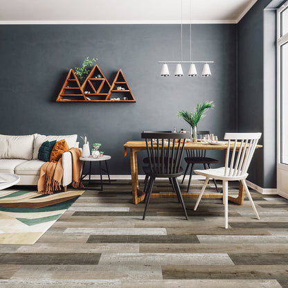 Metroflor Deja New Attraxion Coastal Oak 7" x 48" Worn Beige Vinyl Plank