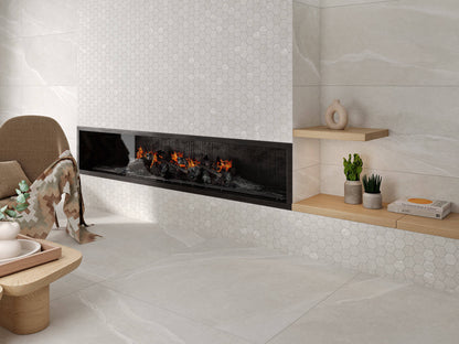 Happy Floors Austral Hexagon 8" x 10" Porcelain Mosaic
