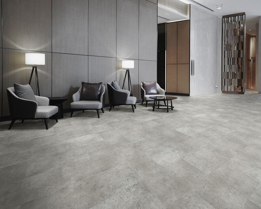 Adore Monarch X 12" x 24" Vinyl Tile Diamond Steel