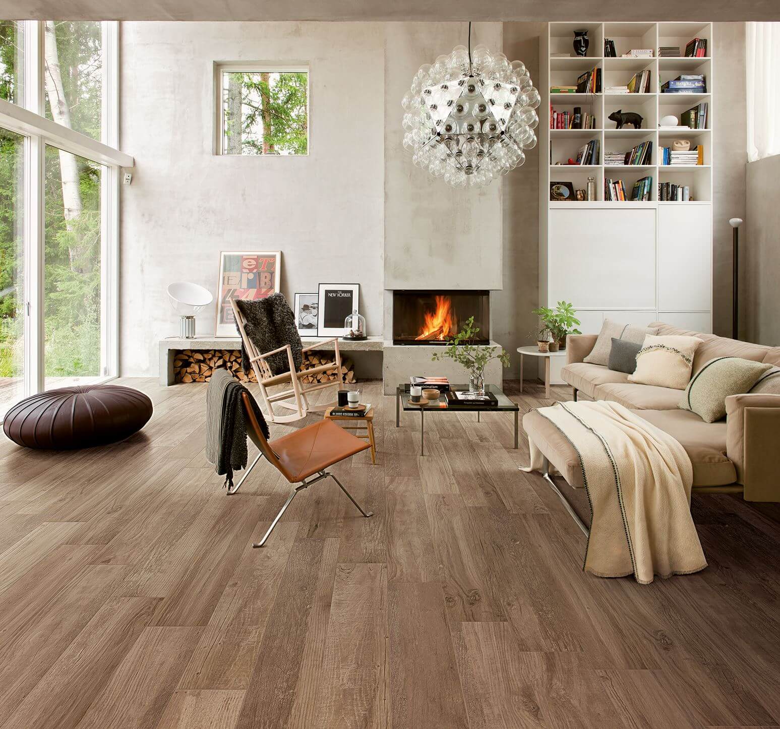 Happy Floors Alpi 2.0 8" x 48" Porcelain Tile