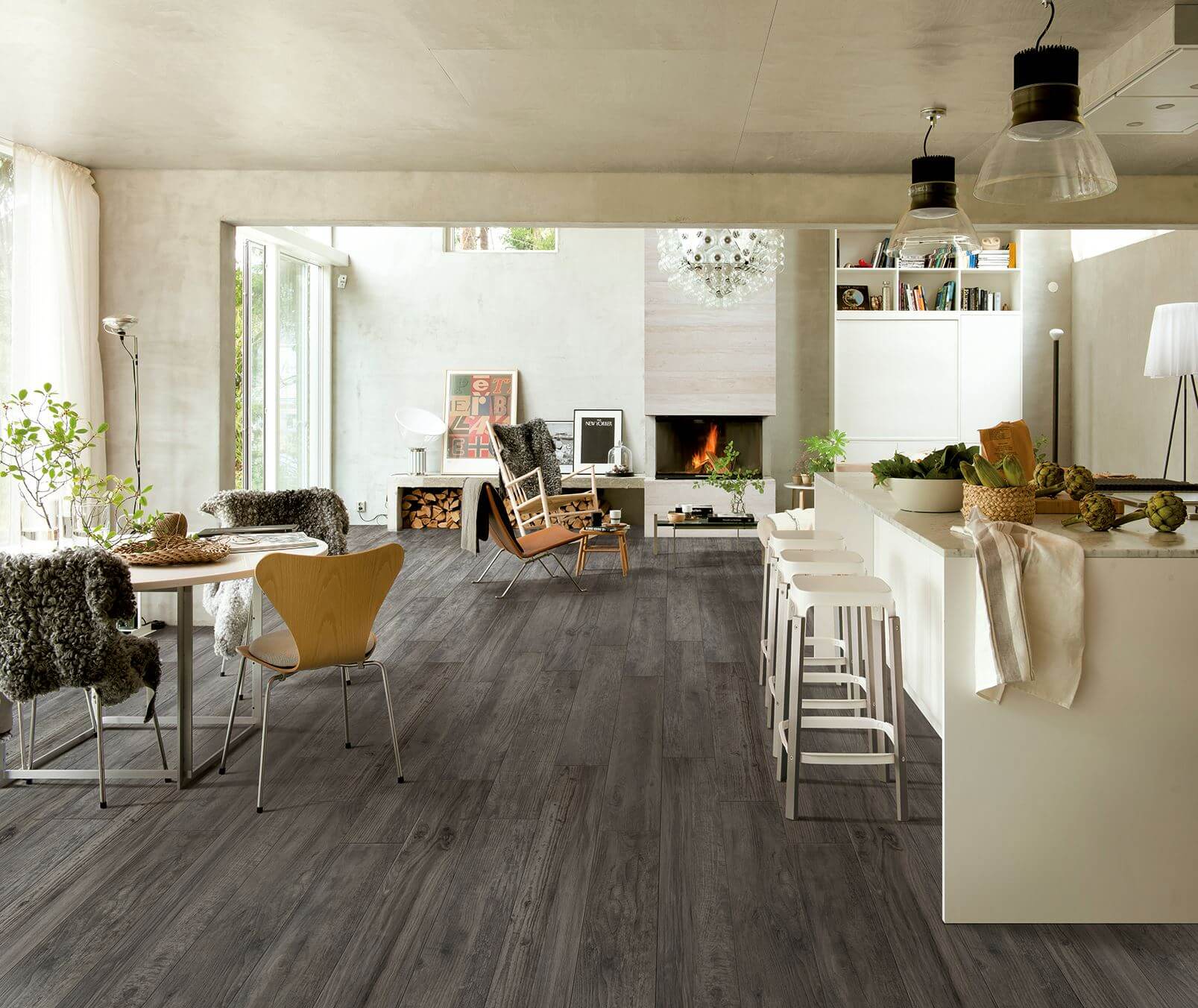 Happy Floors Alpi 2.0 8" x 48" Porcelain Tile