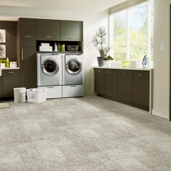 Armstrong CushionStep Better 12' x RL Beacon Rock Arctic Ice Vinyl Sheet