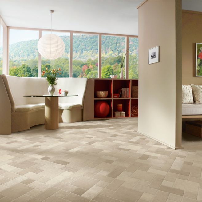 Armstrong CushionStep Better 12' x RL Chevron Forest Silver Fox Vinyl Sheet