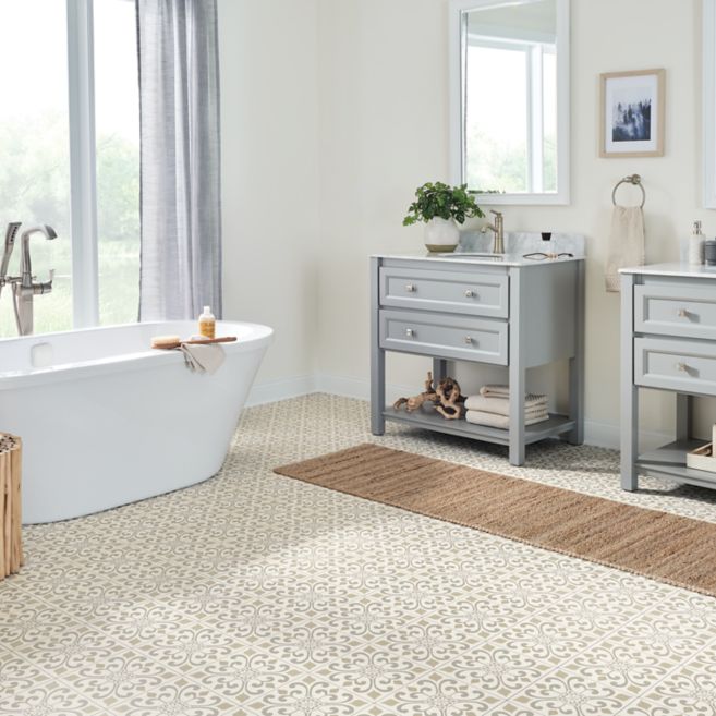 Armstrong CushionStep Better 12' x RL Deep Creek Rustic Hearth Vinyl Sheet