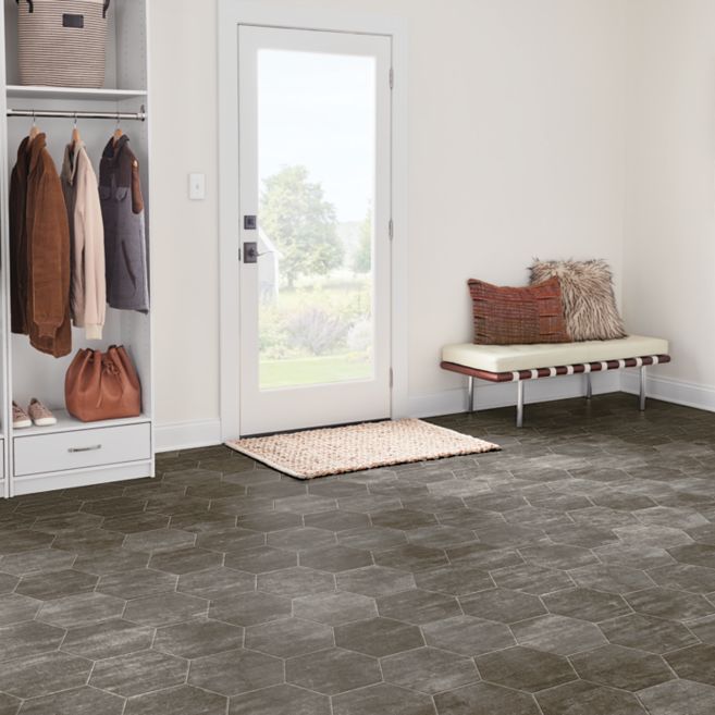 Armstrong CushionStep Better 12' x RL Heritage Brick Dusk Vinyl Sheet