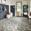 Armstrong CushionStep Better 12' x RL Amador Medallion Heirloom Gray Vinyl Sheet